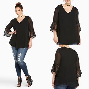 Torrid Lace Sleeves Top 🔥
